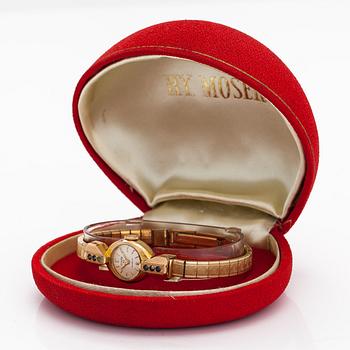 HY Moser, Incabloc, wristwatch, 15 mm.