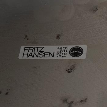 VERNER PANTON, PHILIPPE STARCK,  a set of two "Wire Cone" chairs and a table Fritz Hansen, late 20th century.