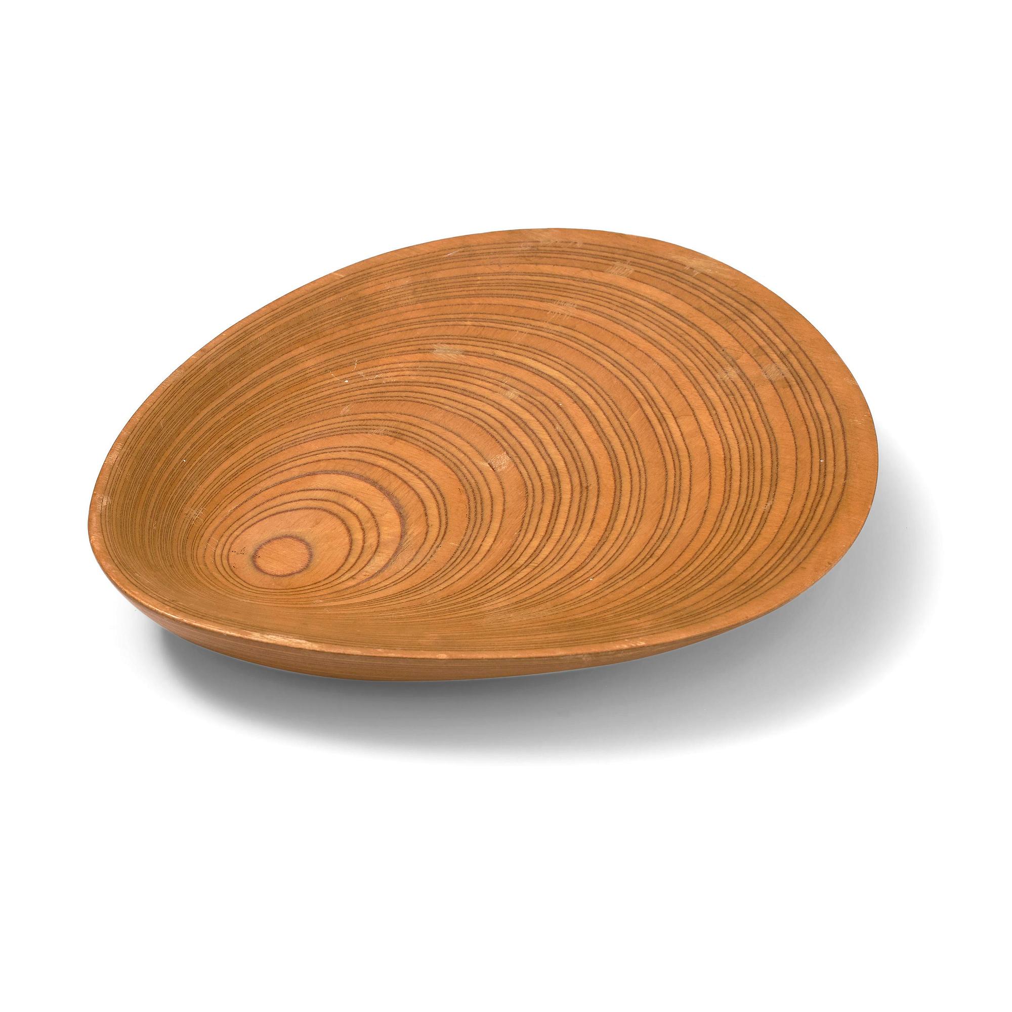 Tapio Wirkkala, a laminated birch dish, Finland, 1950s.