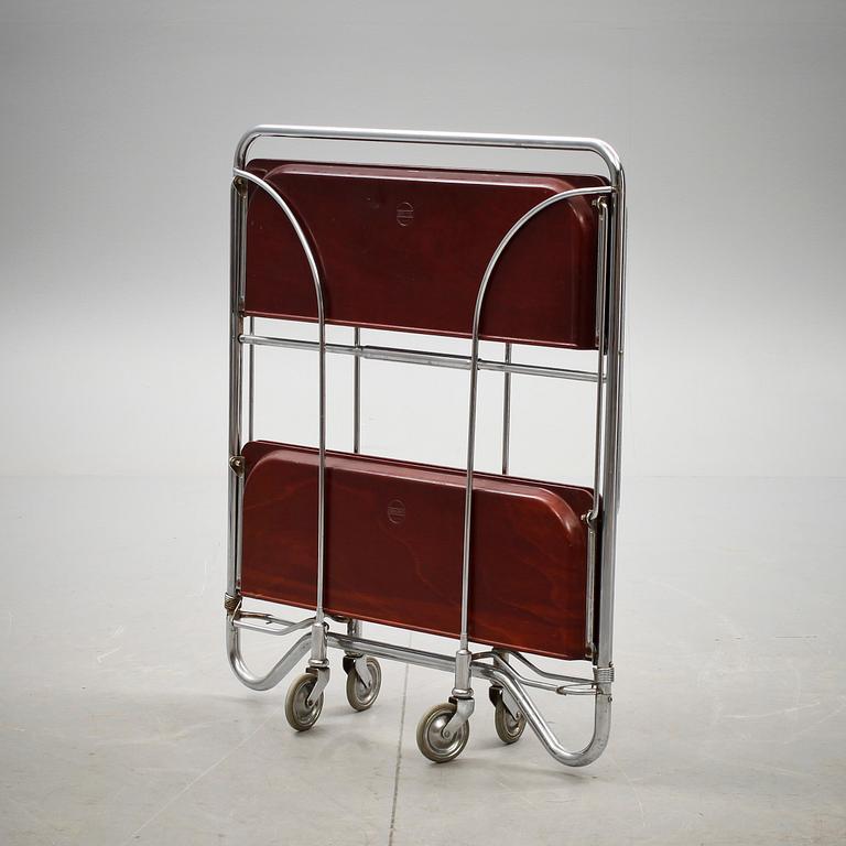 SERVERINGSVAGN, ihopfällbar, "Dinett", Tyskland. 1900-talets mitt.