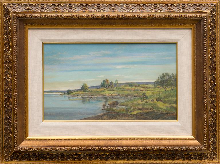 pastel, signed and dated 1937.