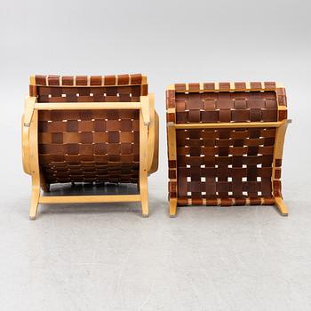 Bruno Mathsson, a 'Pernilla' easy chair with foot stool, Dux.