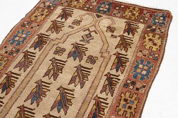 An antique Anatol rug possibly Monastir, c 181 x 109 cm.