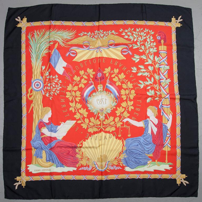 SCARF, "Liberté, Egalité, Fraternité", Hermès.