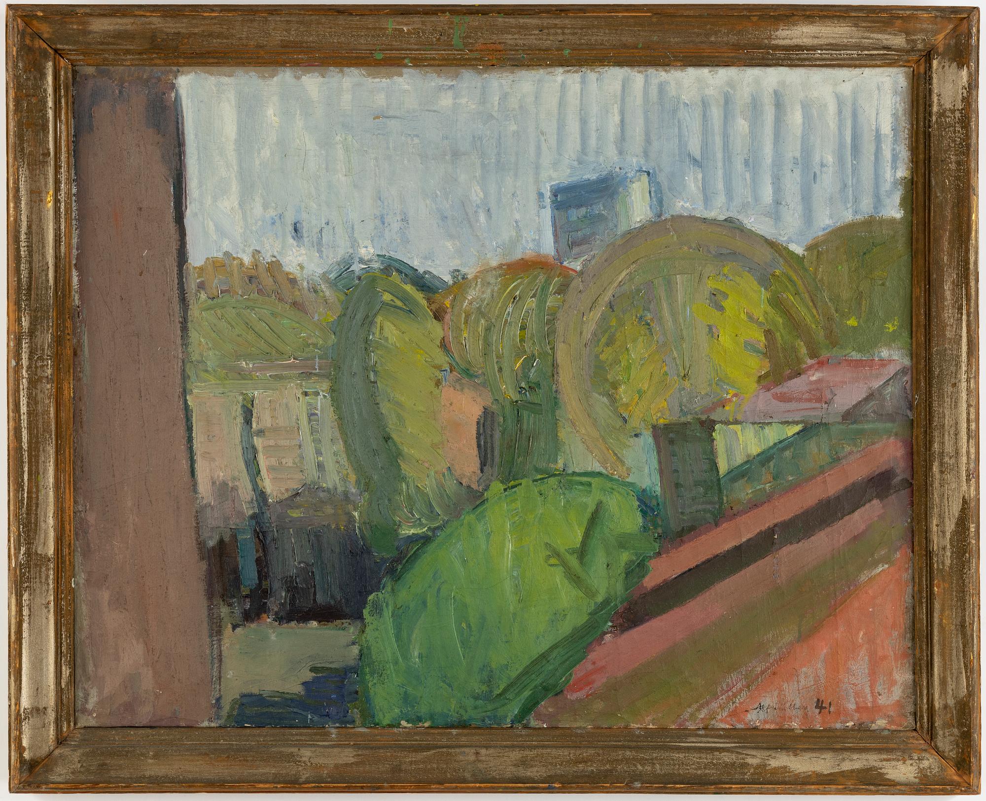 Alf Lindberg, oil on canvas, signed and dated -47.
