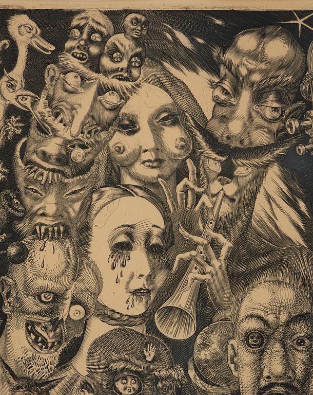 Eduard Wiiralt, "Põrgu" (Hell).