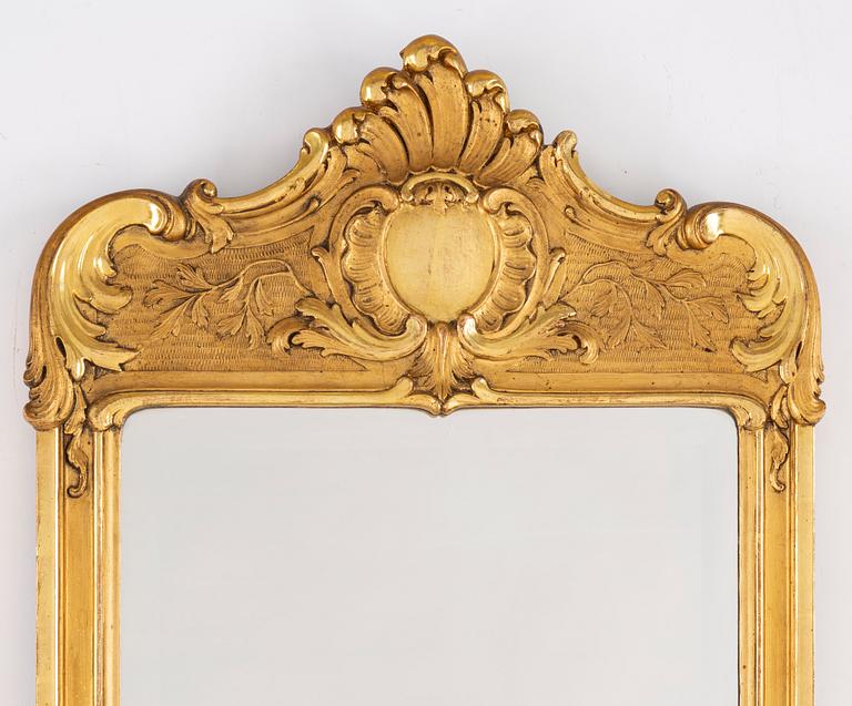 SPEGEL OCH KONSOLBORD, rokokostil, 1900-tal.