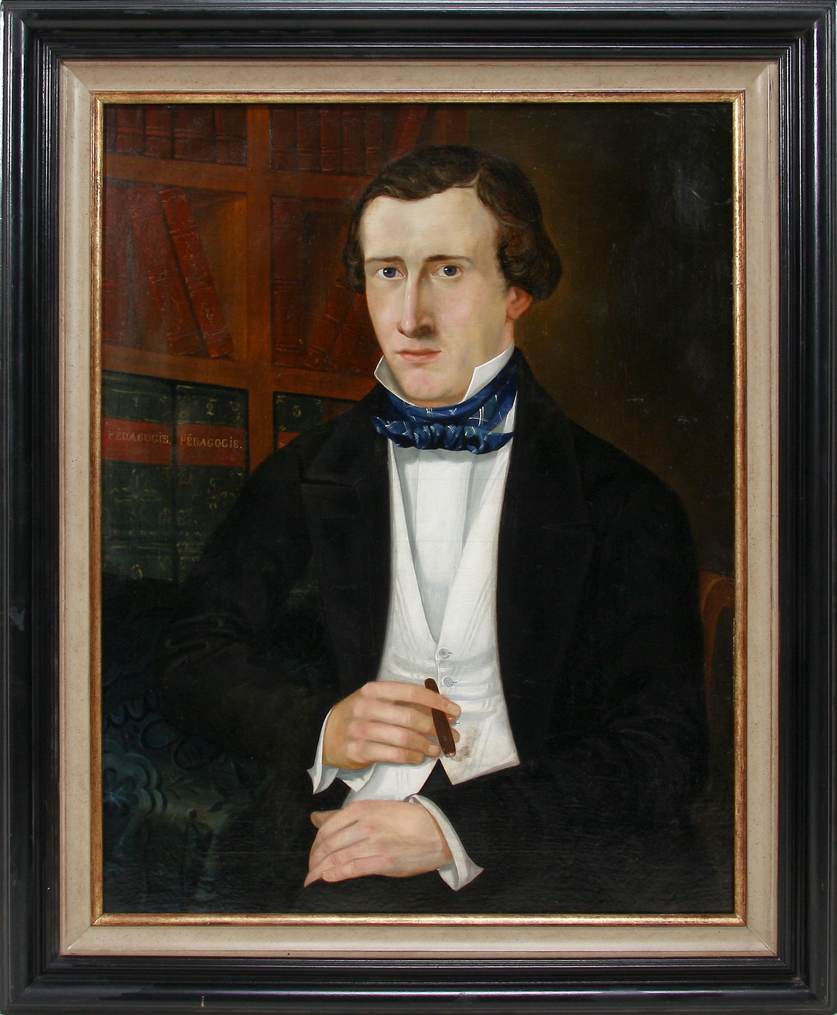 OKÄND KONSTNÄR, olja på duk, sign Aerts dat 1852.