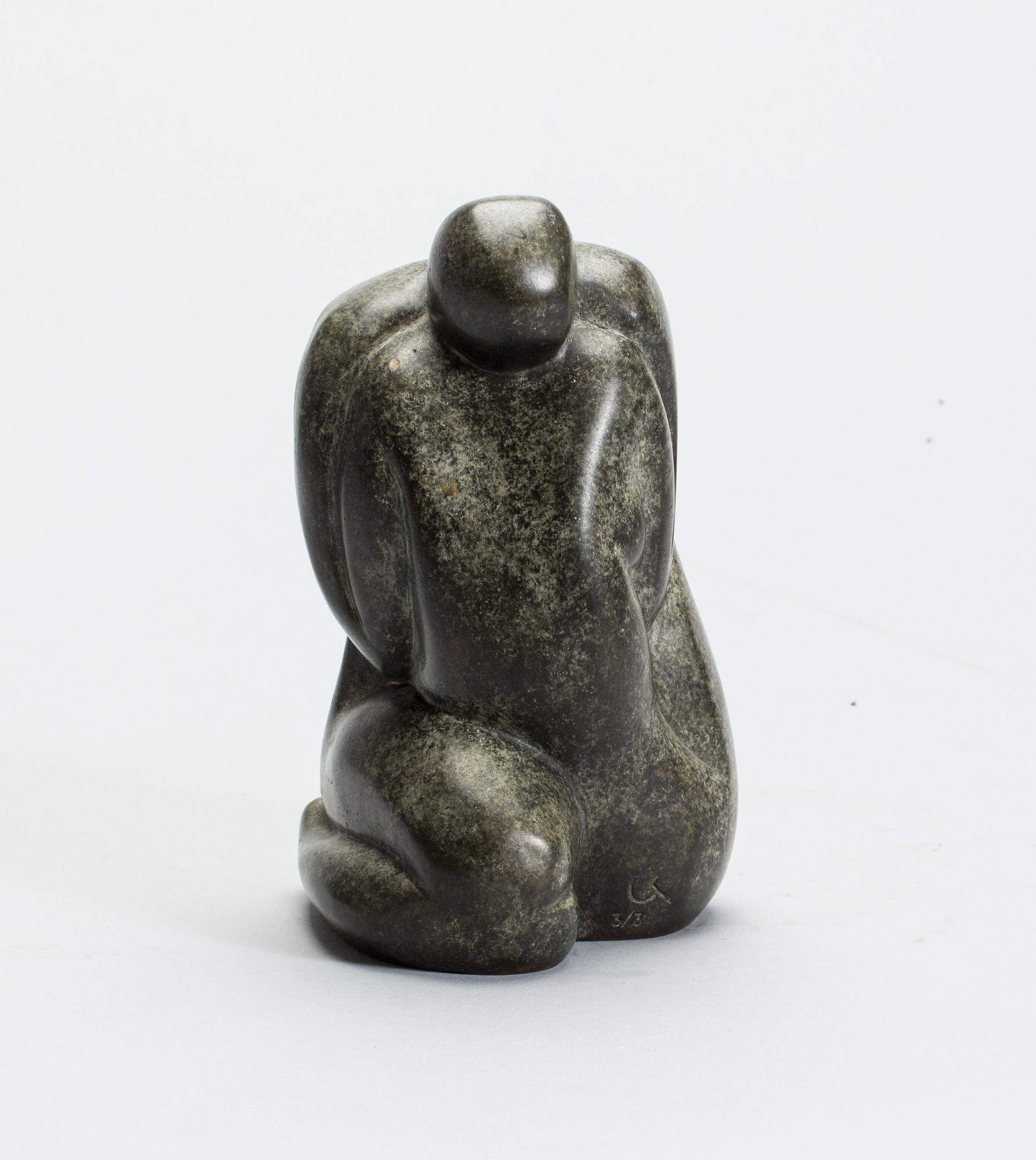 OKÄND KONSTNÄR, skulptur, brons, monogramsignerad CT och numrerad 3/3.
