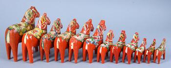 PARTI DALAHÄSTAR, 12 st, 1900-tal.