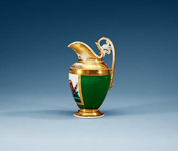 1244. A Russian Gardner milk jug, 19th Century.