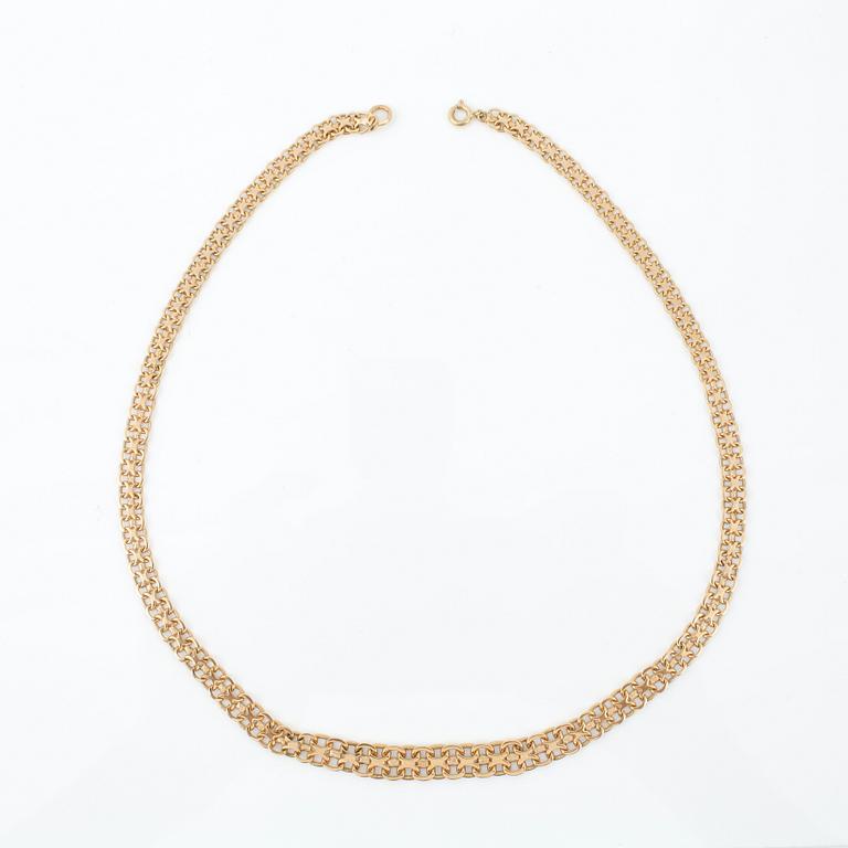 HALSKEDJA, 18 k guld, Vikt ca 15 gram.