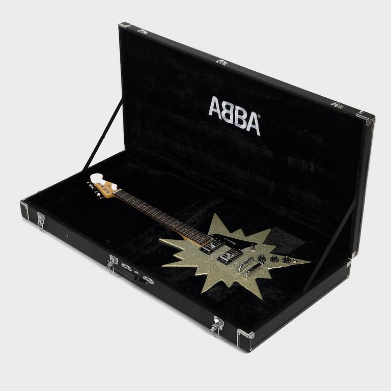 Malmberg, ABBA Star Guitar, Limited Edition, 45/50, signed by Björn Ulvaeus and Göran Malmberg, 2014.