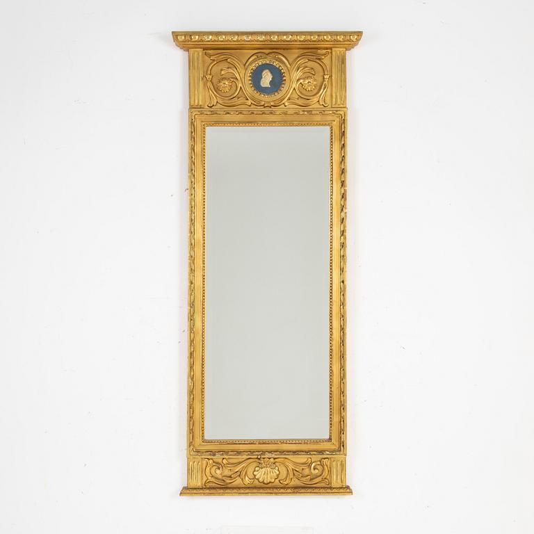 A Gustavian style mirror, 20th Century.