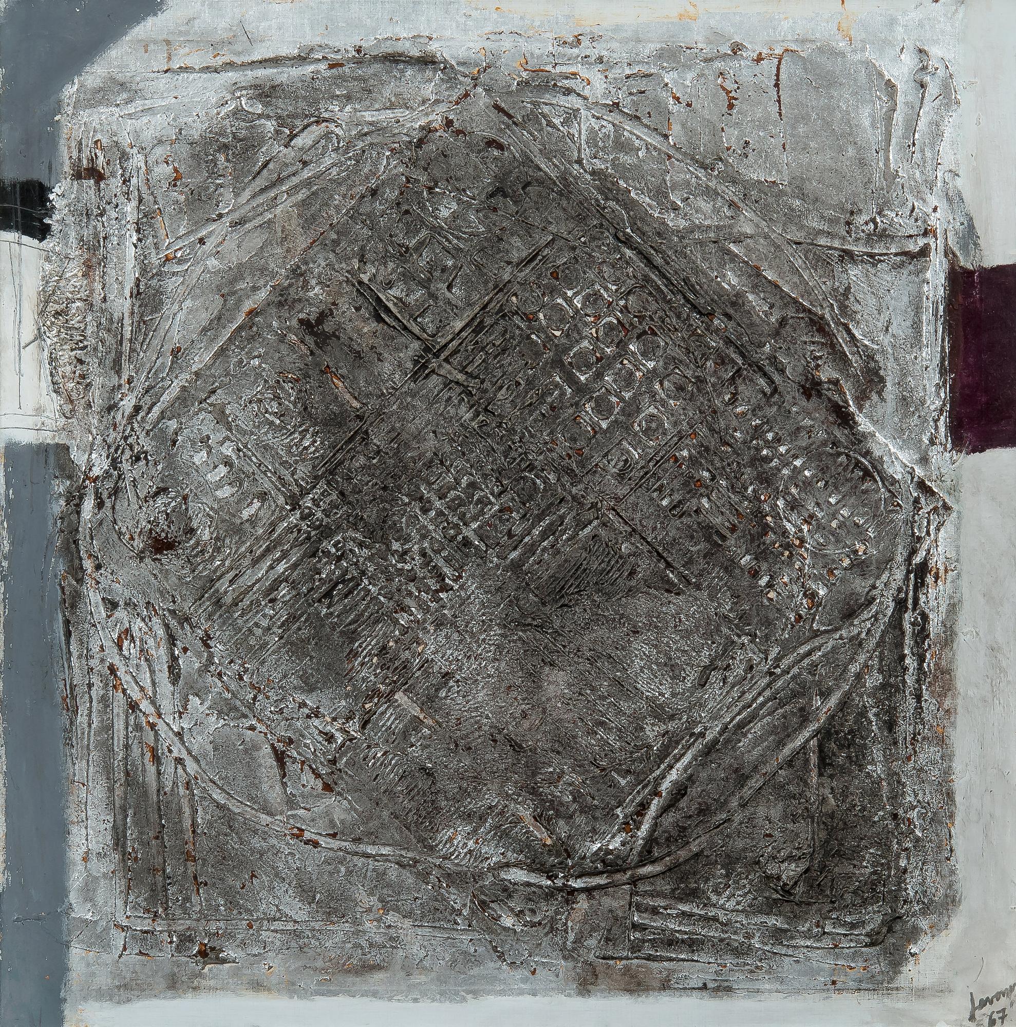 Ahti Lavonen, "SILVER DIAGONAL SQUARE".