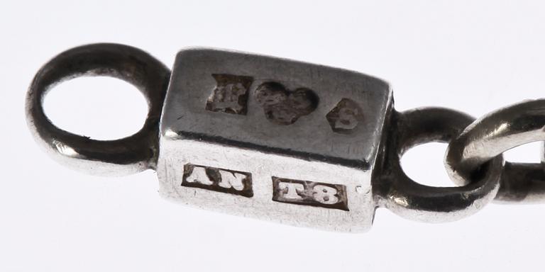 ARMLÄNK, silver, Wiwen Nilsson, Lund, 1945.