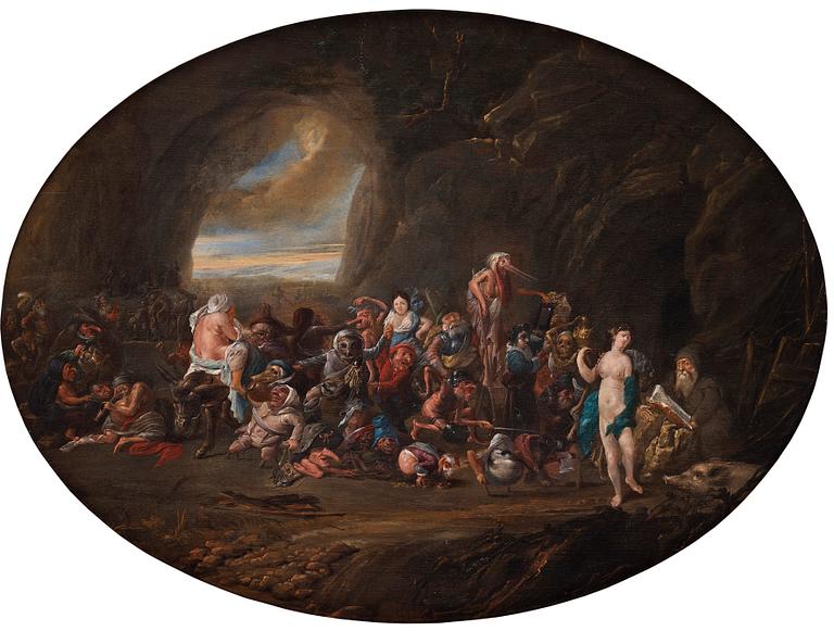 David Teniers d.y Tillskriven, Sankt Antonius frestelser.