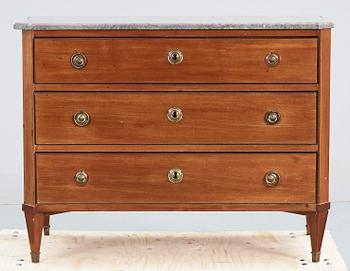 BYRÅ, sengustaviansk stil, 1800-tal.