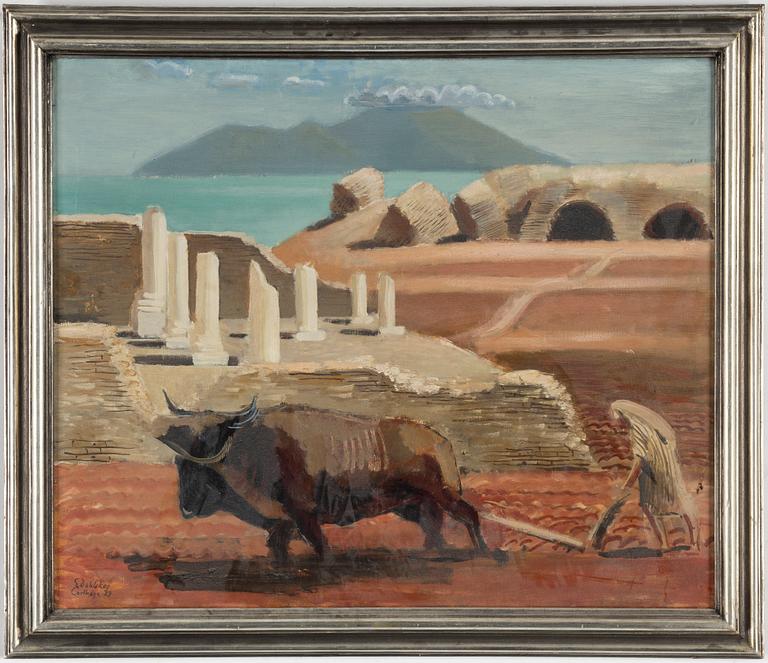 EWALD DAHLSKOG, oil on canvas, signed and dated Carthage -29.