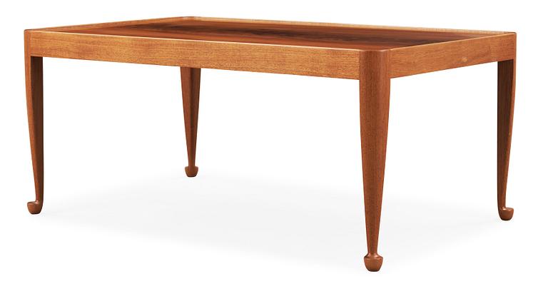 A Josef Frank mahogany sofa table, Svenskt Tenn, model 2073.