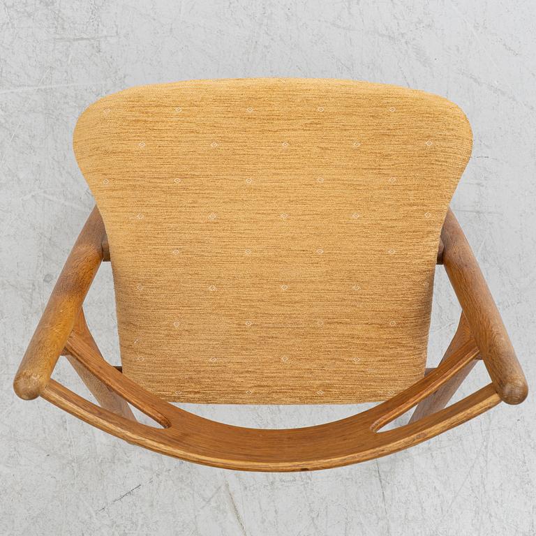 Hans J. Wegner, Stolar, 6 stycken "CH 29", "Savbukkestolen", Carl Hansen & söner, 1900-talets mitt.