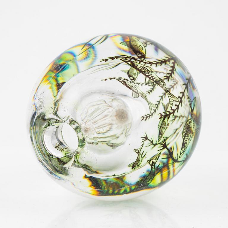 Edward Hald, vas, "fiskgraal", Orrefors.