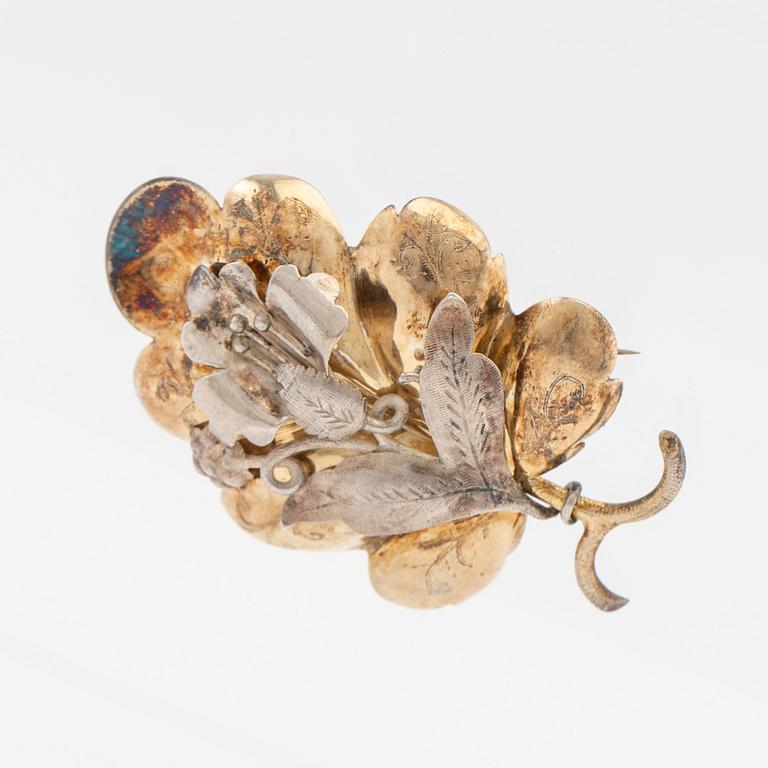 Brosch silver 1800-tal.