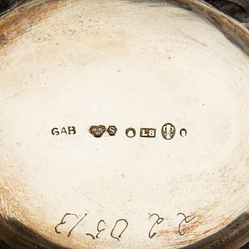 Coffee pot and cream jug Gustavian style silver GAB Stockholm 1937.