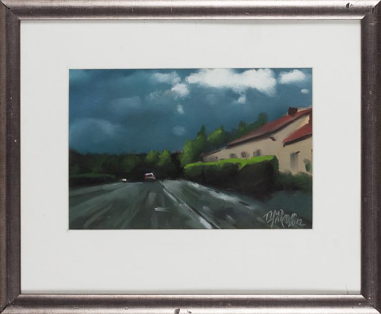 Timo Jakola, pastels, 3 pieces, signed and dated 2012 and 2023.