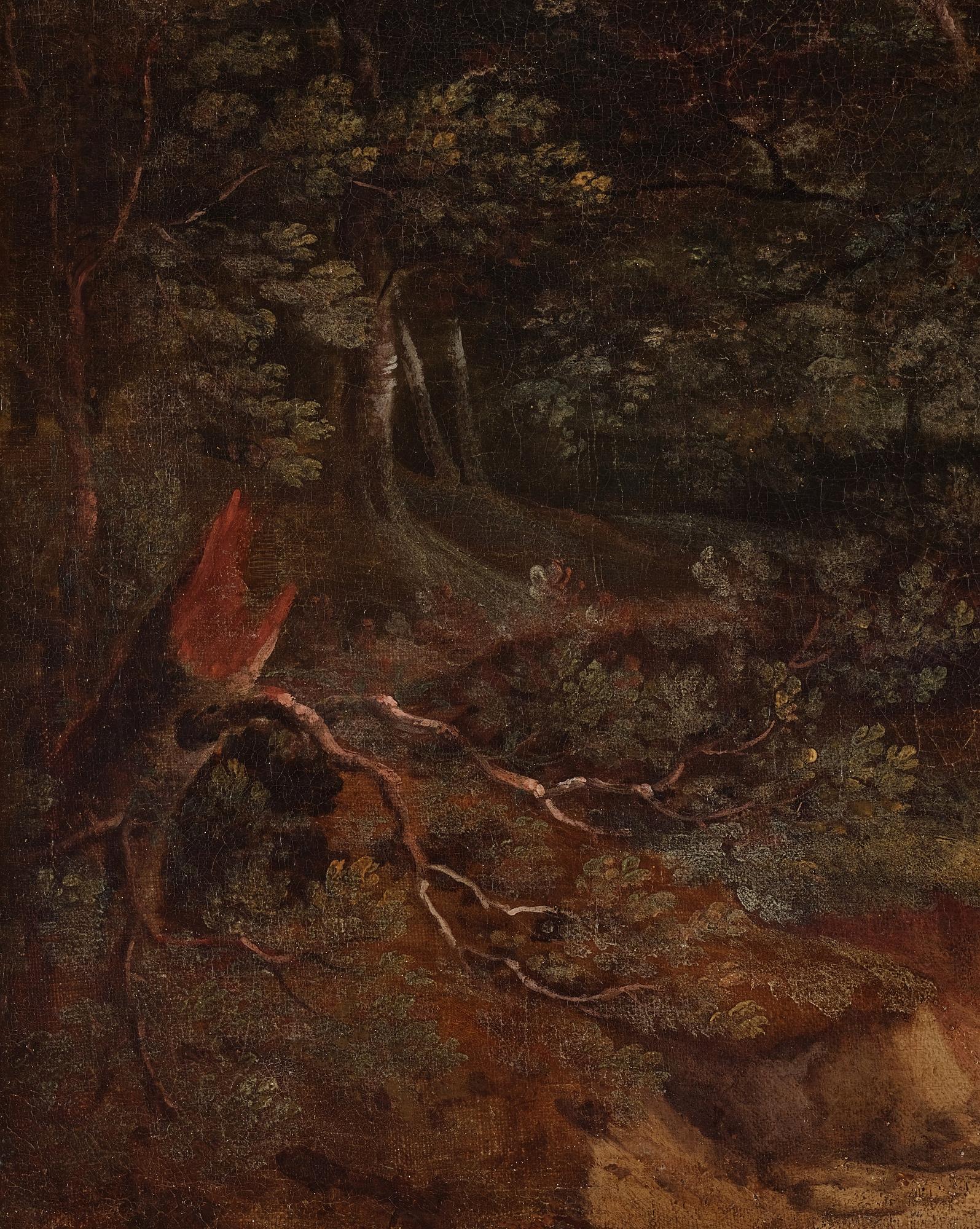 Louis Chalon Hans krets, Vidsträckta landskap med vandrande figurer, ett par.