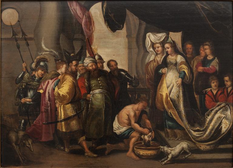 JACOB JACOBSZ DE WET, hans krets. Olja på pannå.