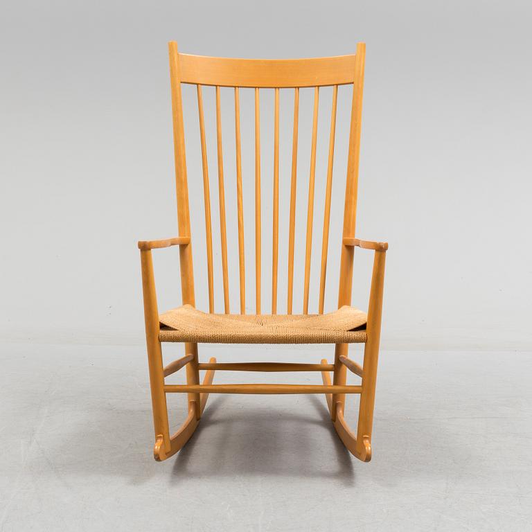 A 'J16' rocking chair, Hans J Wegner, F.D.B. Møbler, Denmark, second half of the 20th century.