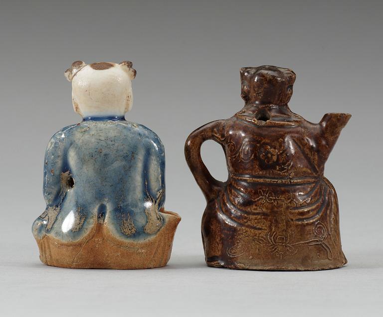 A water pot and an incense holder, Qing dynasty, 18th Century.