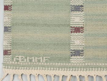 RUG. "Falurutan, grön Fabiola". Rölakan (flat weave). 261 x 185,5 cm.