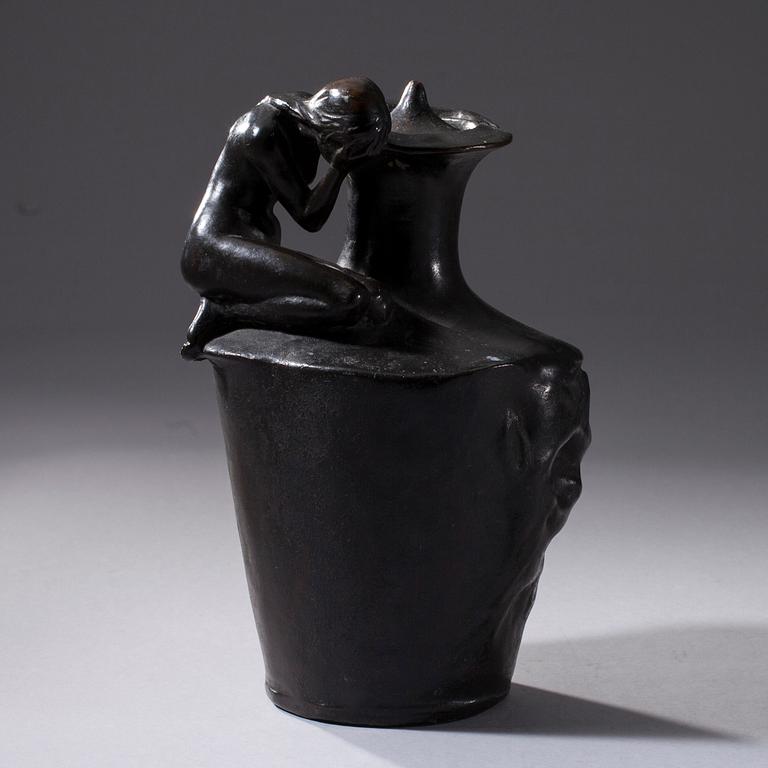 VILLE VALLGREN, skulptur, brons, signerad och daterad 1982.