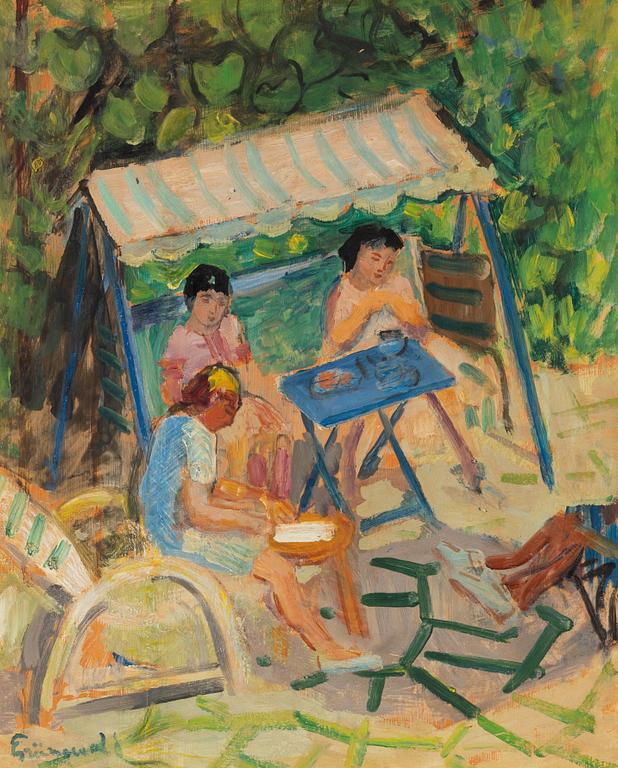Isaac Grünewald, In the Hammock.