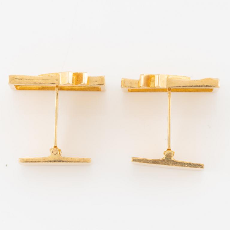 A pair of cufflinks Lapponia 18K gold, Finland 1999.