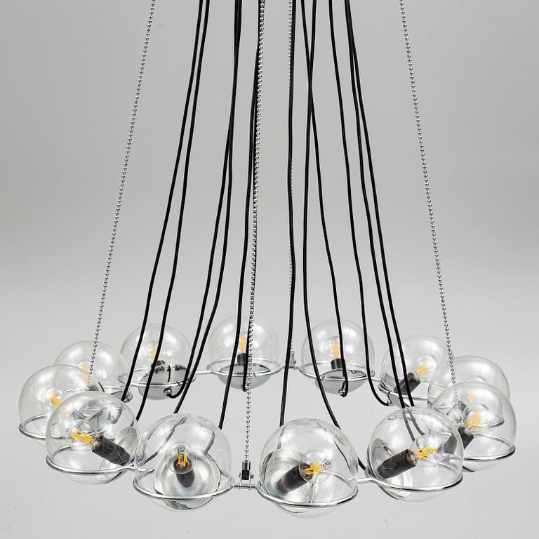 Gino Sarfatti, a '2109/Le Sfere' chandelier, Flos, Italy.
