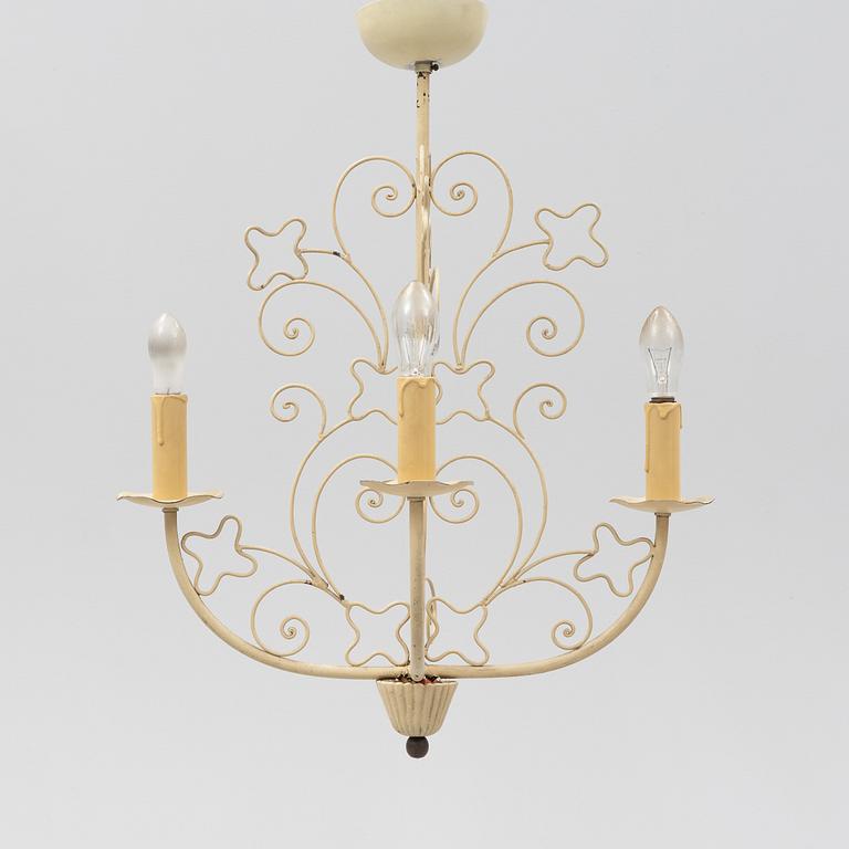 A Swedish moden ceiling lamp, 1940's.