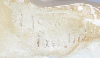 SVEN AUGUST ADOLF JONSSON, skulptur, gips, sign o dat - Paris 1900.