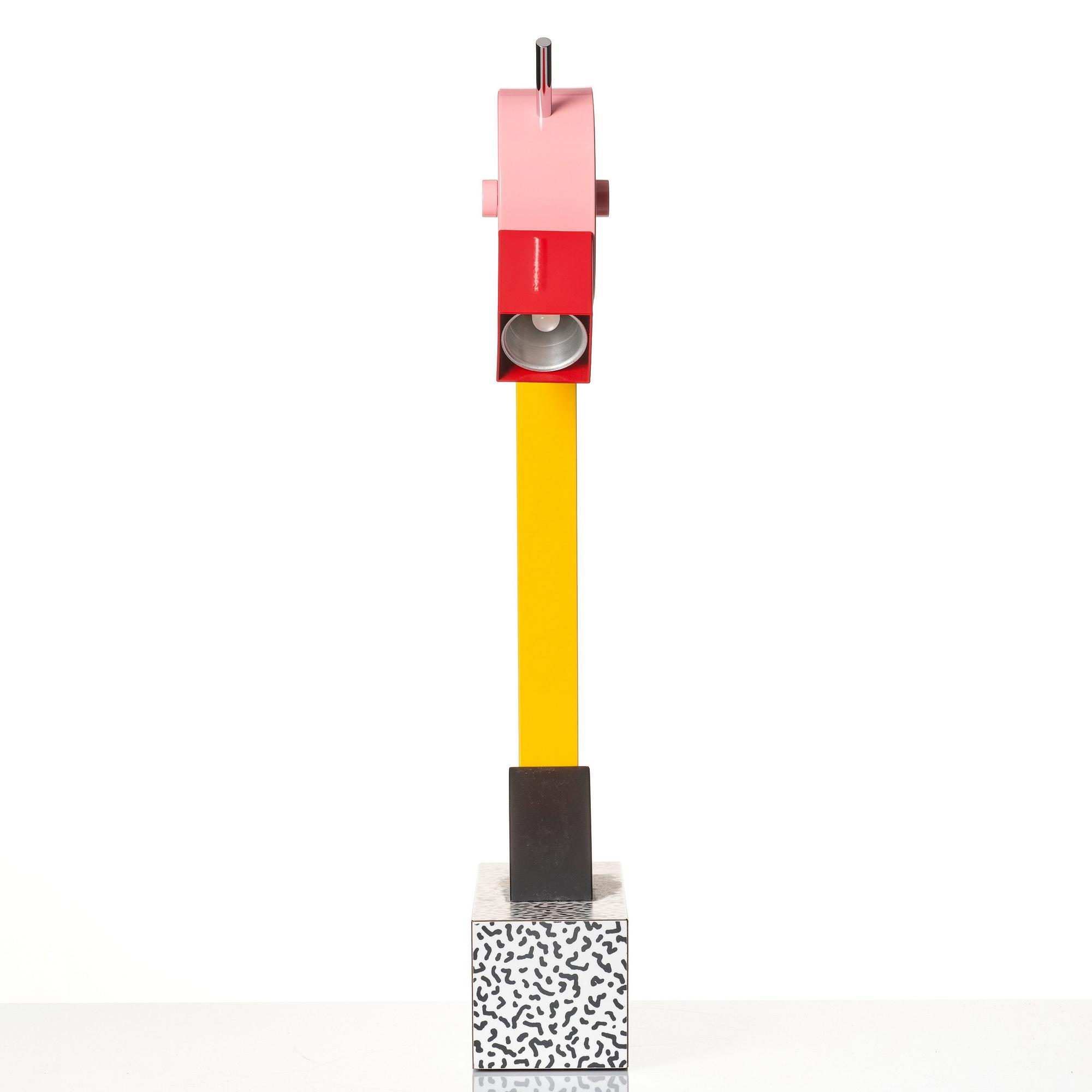 Ettore Sottsass, "Tahiti", bordslampa, Memphis, Milano, efter 1981.