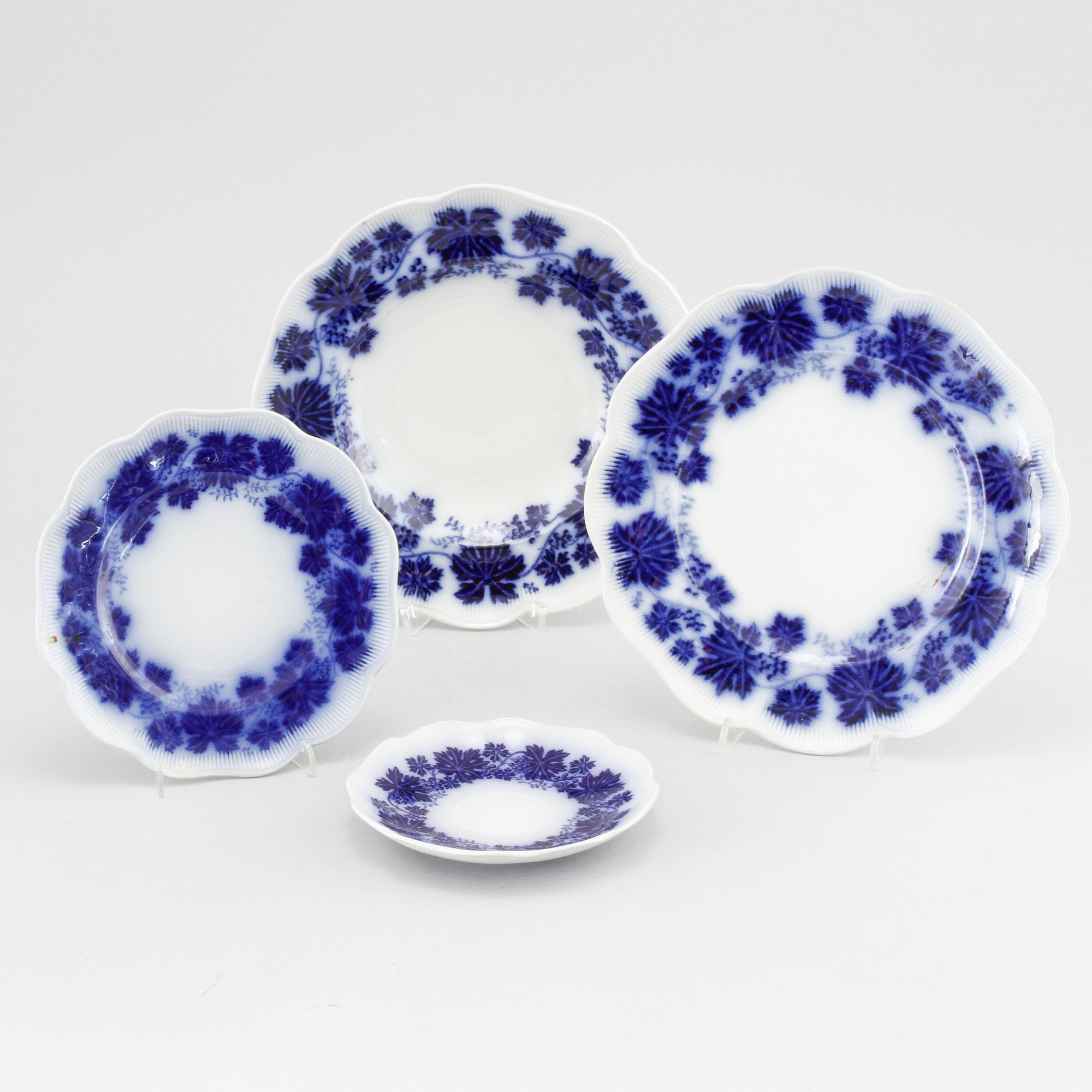 Arthur Percy, service, 68 pieces, "Grape Vine", Gefle, first half of the 20th century.