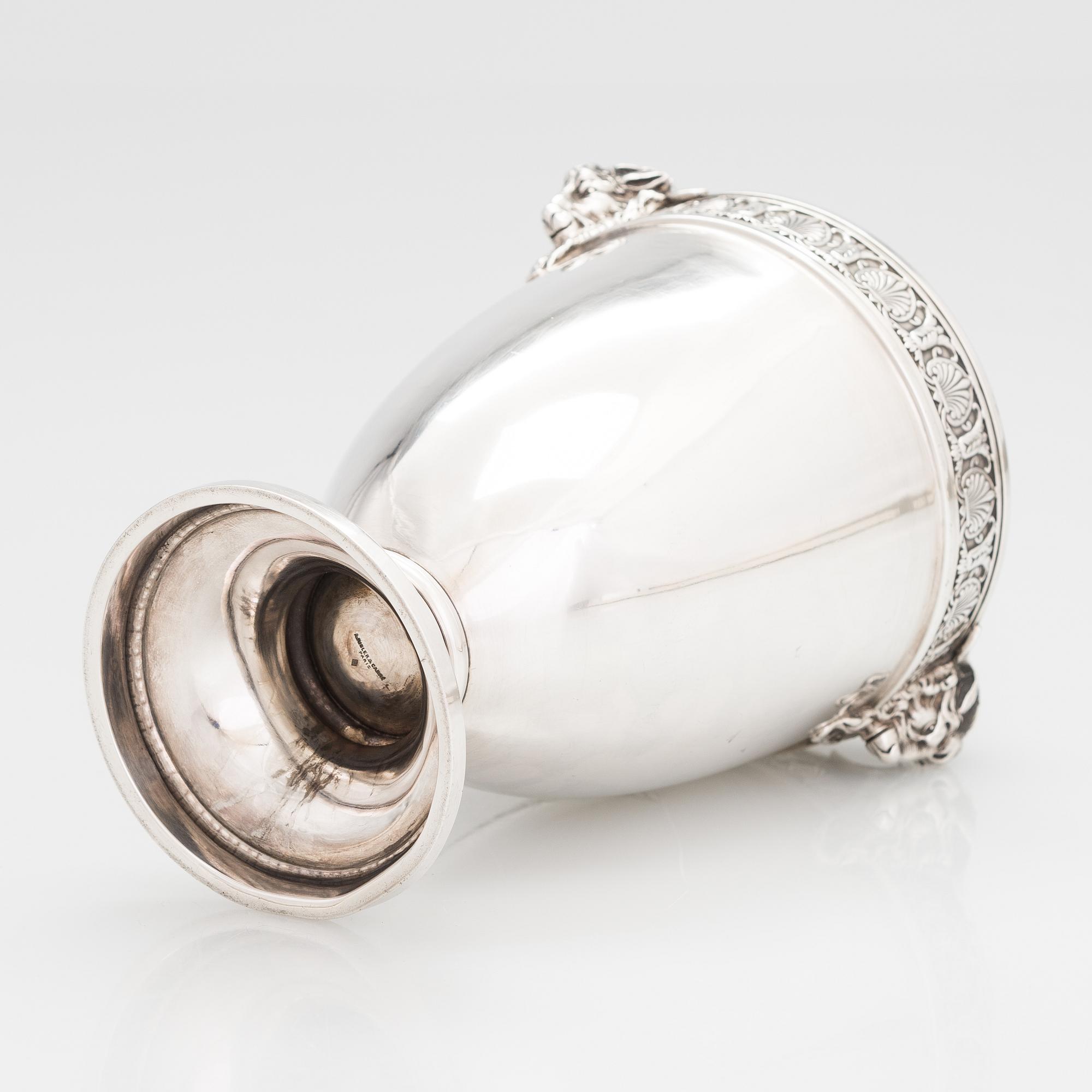 A. Risler & Carré, vas, silver, Paris. Kring 1900.
