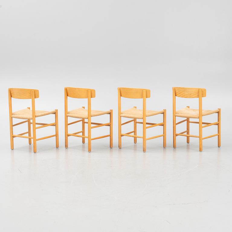 Børge Mogensen, chairs, 4 pcs, "J39", Denmark, second half of the 20th century.