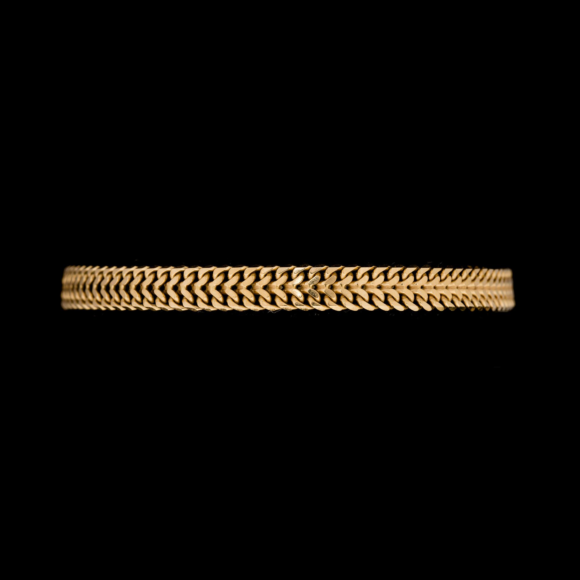 ARMBAND, 18K guld. Vikt ca 11 gram.