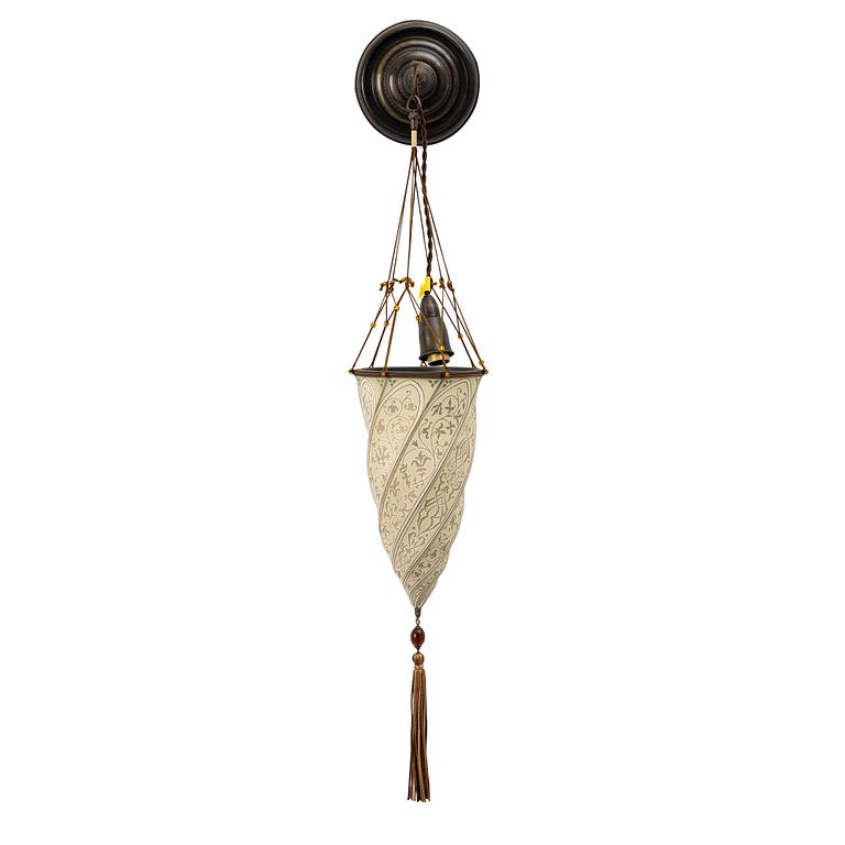 Mariano Fortuny, a 'Scheherazade' wall lamp, Venetia Studium, Venice, Italy, 2008.