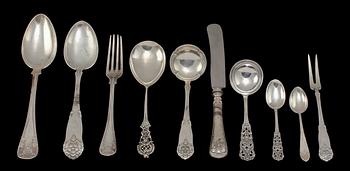 PARTI BESTICK, 34 st, silver, 1900-tal. Vikt 960 g.