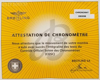 BREITLING, Chronomat GMT, chronometre, "Tachymetre", chronograph, wristwatch, 47 mm.