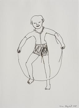 Lena Cronqvist, "Flicka med hopprep".