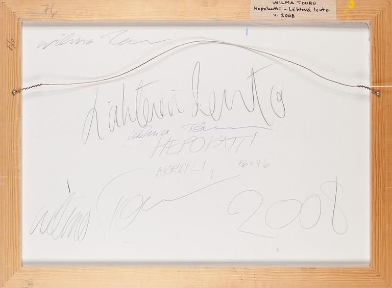 Wilma Touru, 'Hepokatti - Lähtevä lento'.